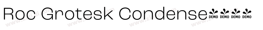 Roc Grotesk Condense字体转换